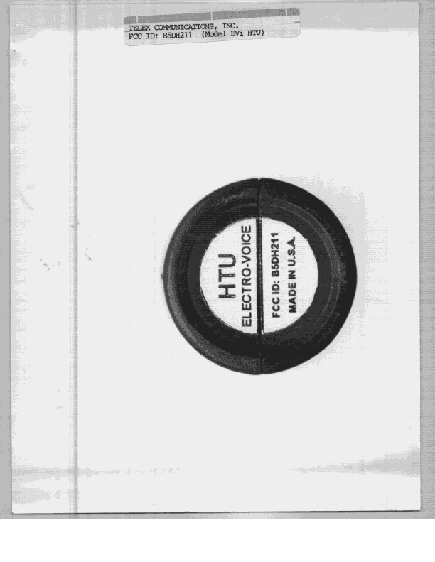 TNF - Licensed Non-Broadcast Transmitter Held to Face - FCC ID B5DH211 - Bosch Security Systems, Inc. (5)