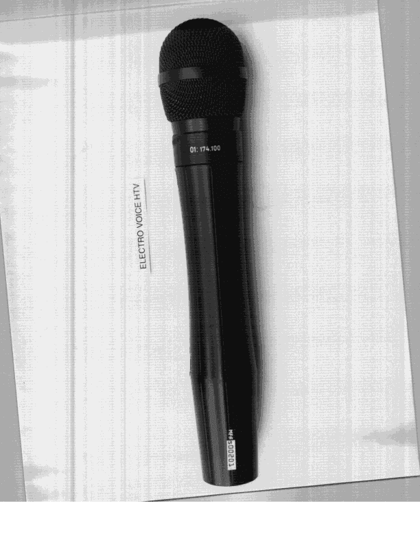 TBF - Licensed Broadcast Transmitter Held to Face - FCC ID B5DH212 - Bosch Security Systems, Inc.