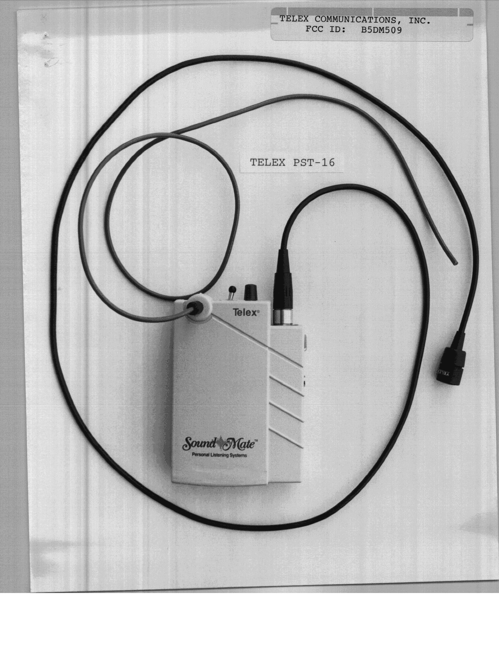 GAT - Part 15 Auditory Assistance Device (Transmitter) - FCC ID B5DM509 - Bosch Security Systems, Inc.