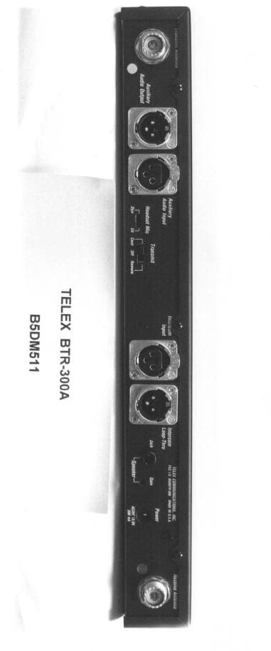 Wireless Microphone Base Station Transmitter - FCC ID B5DM511 - Bosch Security Systems, Inc.