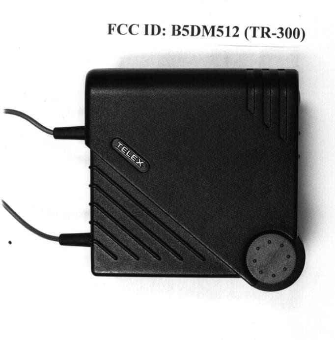 Beltpack Transceiver - FCC ID B5DM512 - Bosch Security Systems, Inc.