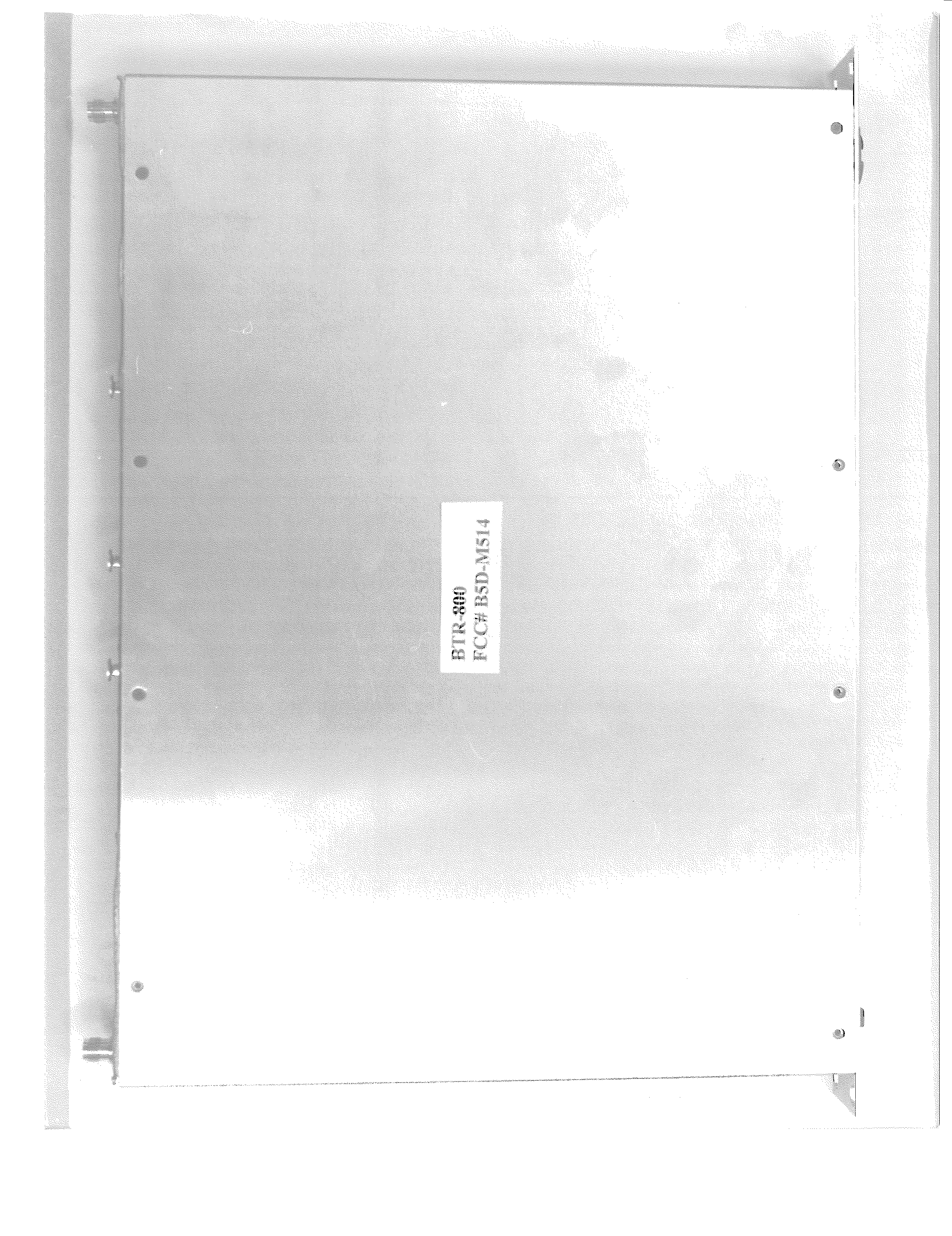 UHF FM Transceiver - FCC ID B5DM514 - Bosch Security Systems, Inc.