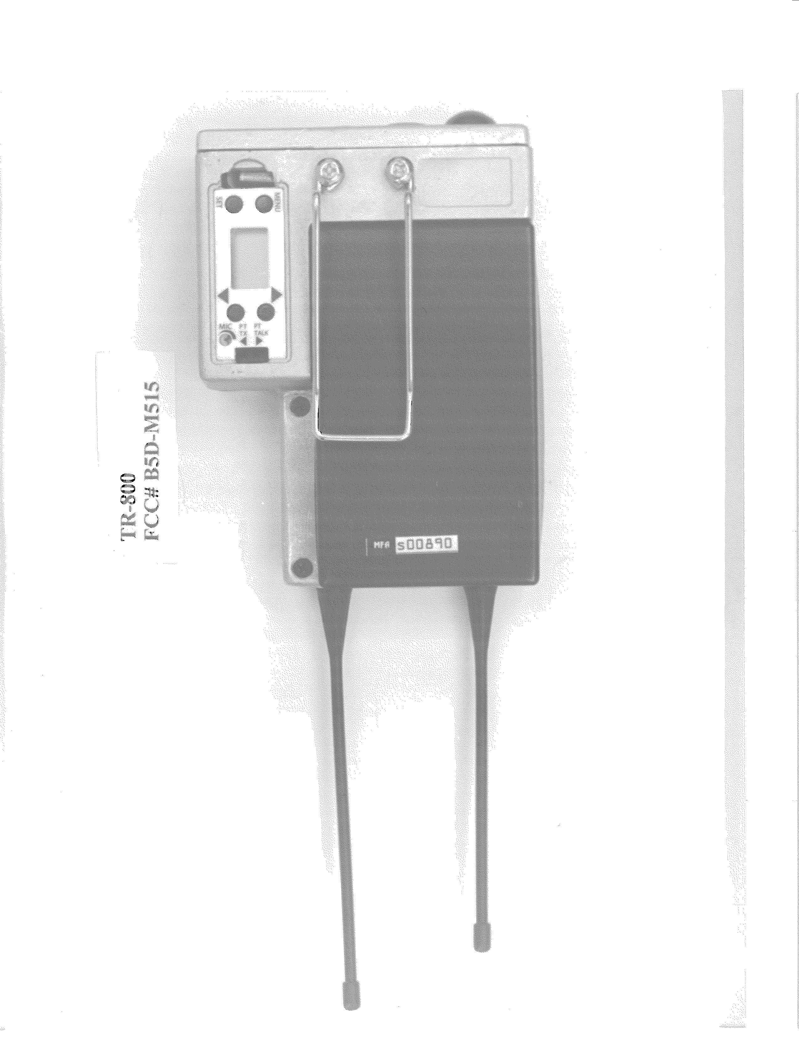 Low Power Transceiver Belt-Worn Wireless Microphone - FCC ID B5DM515 - Bosch Security Systems, Inc.
