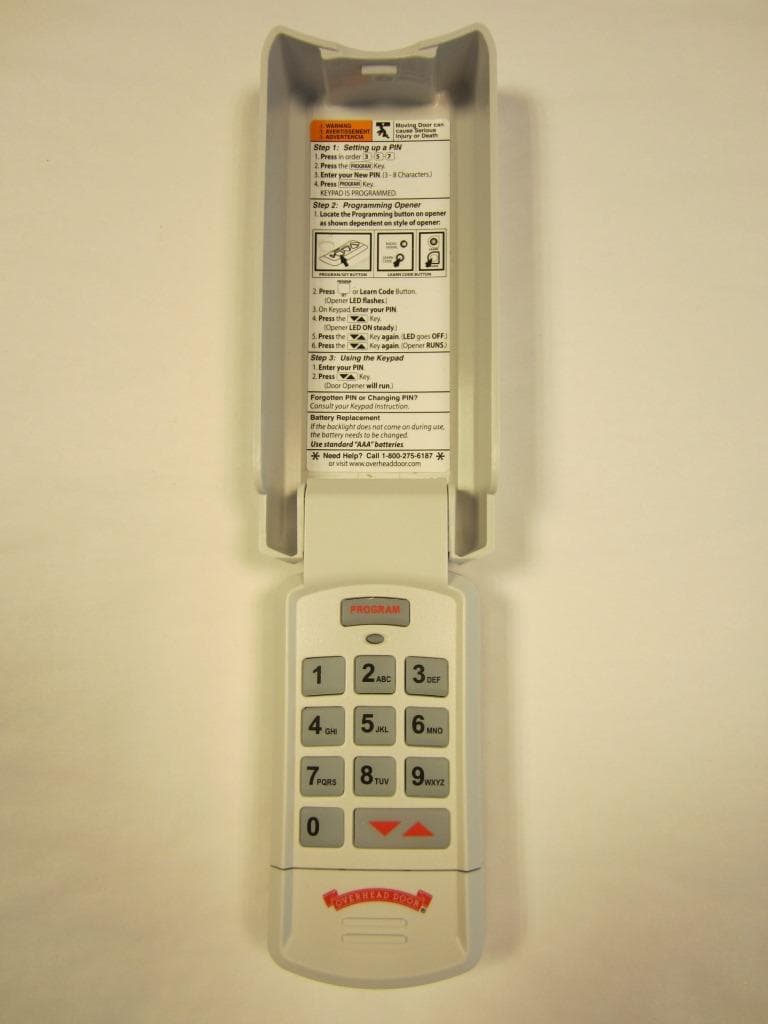 Remote Control Transmitter for Garage Door Opener Operation - FCC ID B8Q315390K - The Genie Company a Division of Overhead Door Corporation