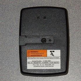Remote Control Transmitter for Gate Opener Operation - FCC ID B8Q360TR1 - The Genie Company a Division of Overhead Door Corporation