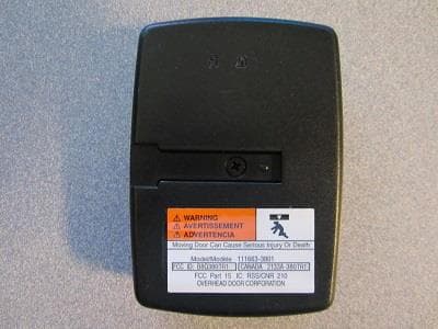 Remote Control Transmitter for Gate Opener Operation - FCC ID B8Q380TR1 - The Genie Company a Division of Overhead Door Corporation (2)