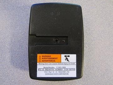 Remote Control Transmitter for Gate Opener Operation - FCC ID B8Q390TR4 - The Genie Company a Division of Overhead Door Corporation