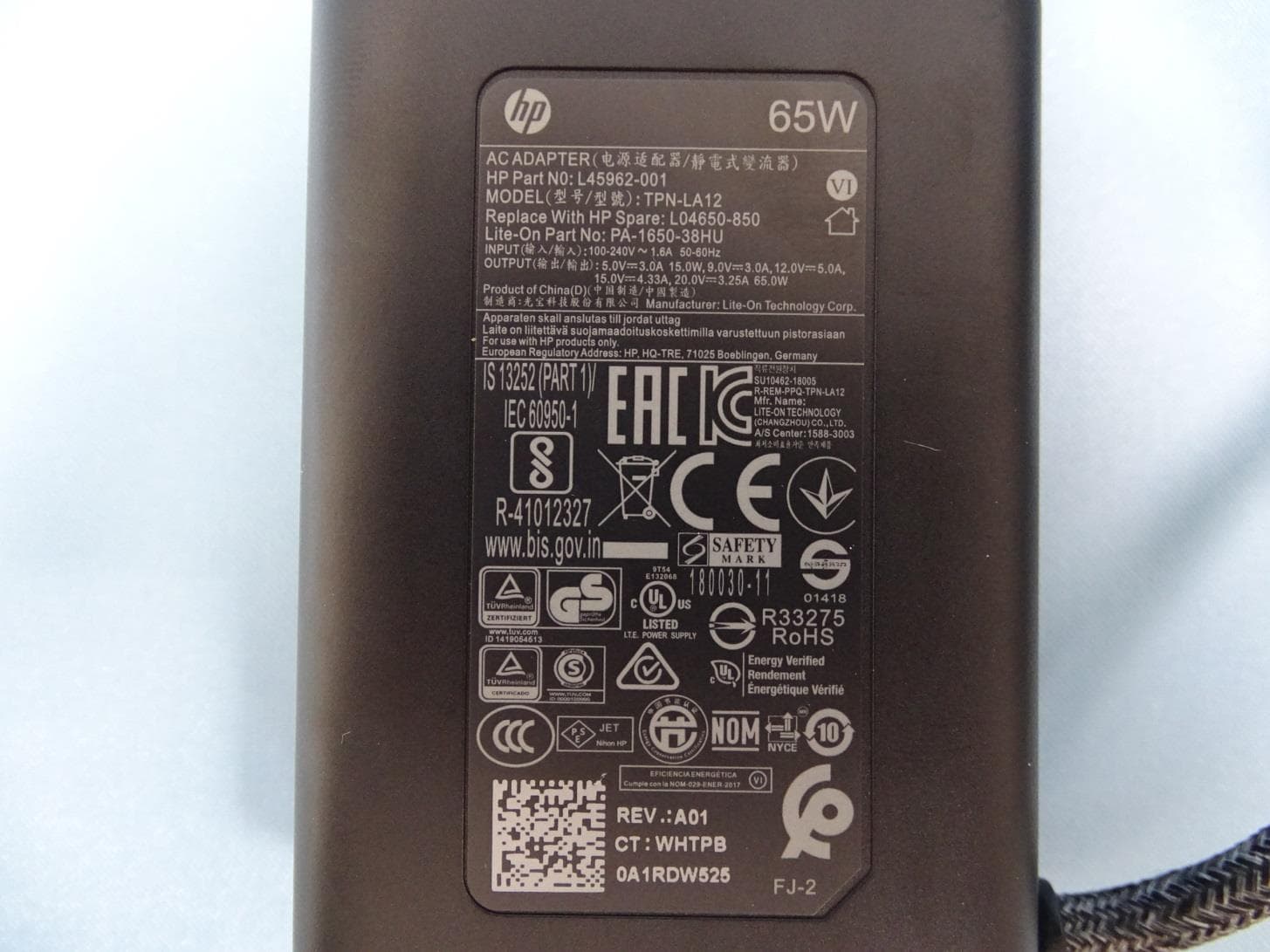 Model HSN-C09C - FCC ID B94HNC09CTKR - HP Inc. (5)