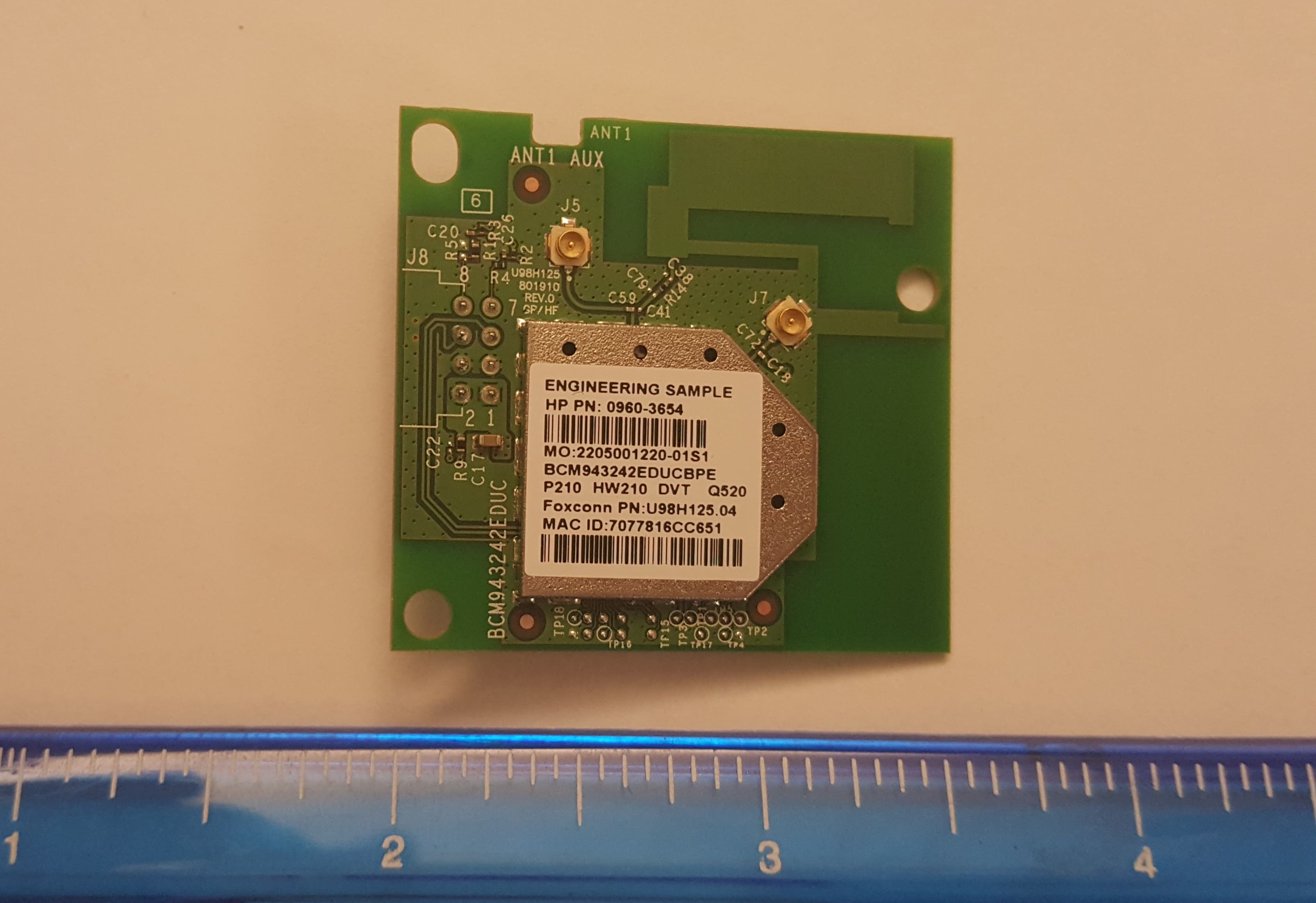 802.11abgn 2x2 + Bluetooth Low Energy USB Module - FCC ID B94SDGOB1506 - HP Inc. (2)