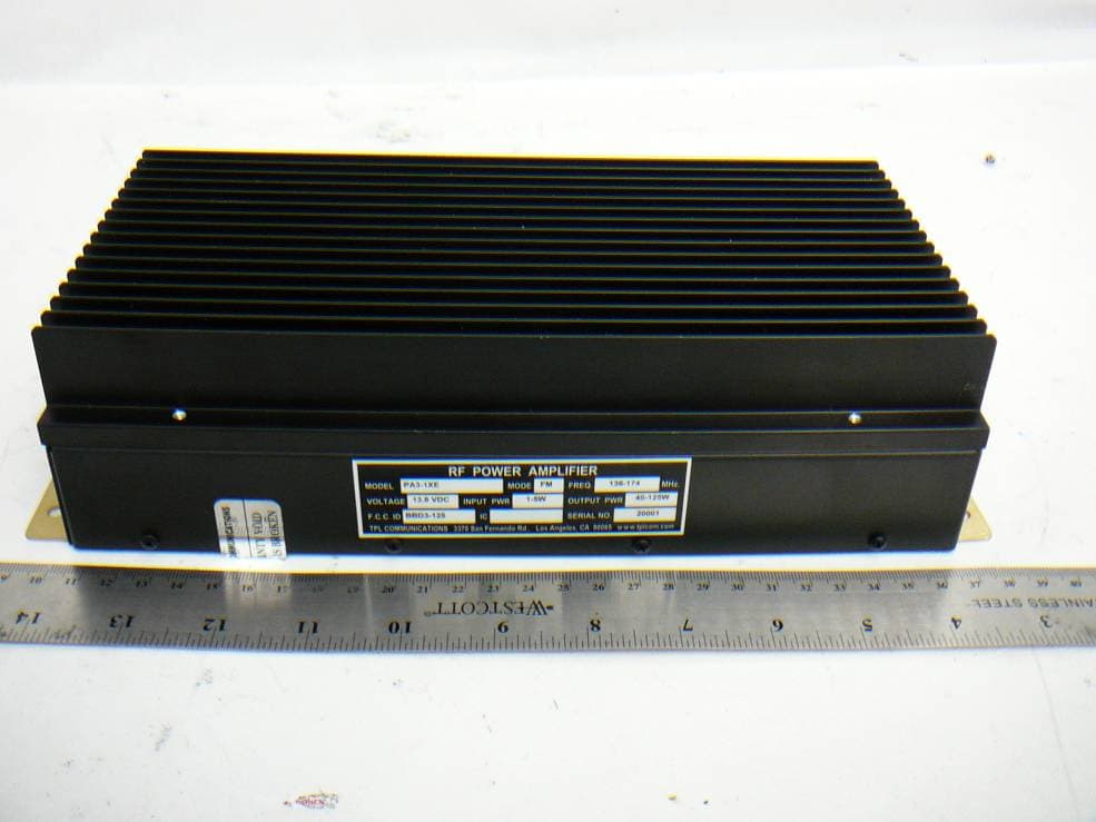 RF Power Amplifier - FCC ID BBD3-125 - TPL Communications Inc