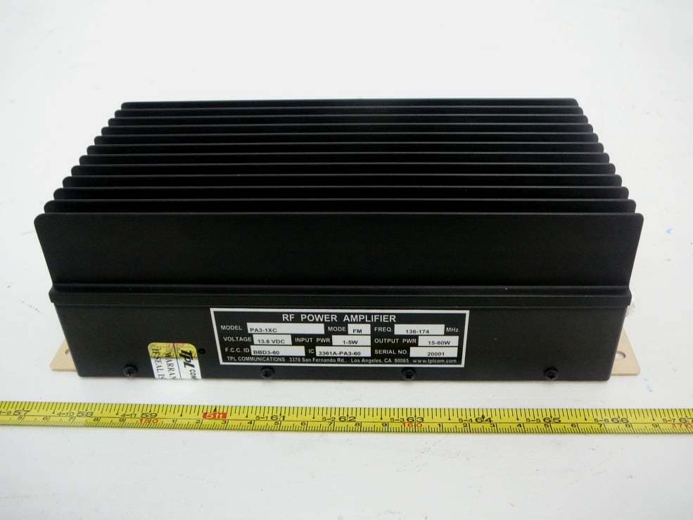 RF Power Amplifier - FCC ID BBD3-60 - TPL Communications Inc