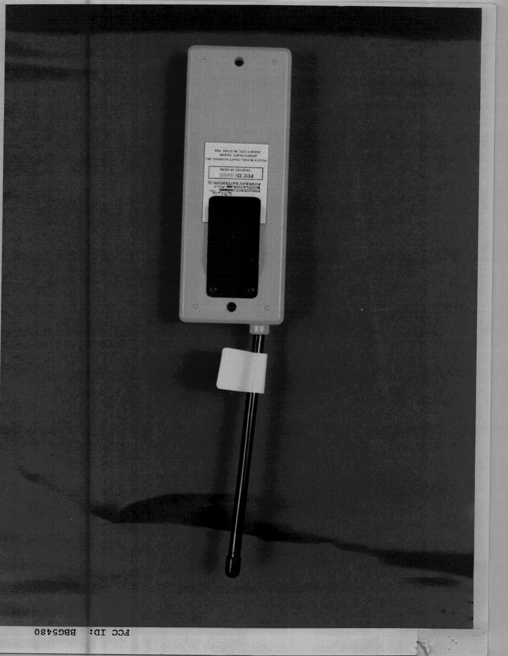Remote Control Transmitter - FCC ID BBG5480 - Aristo Craft