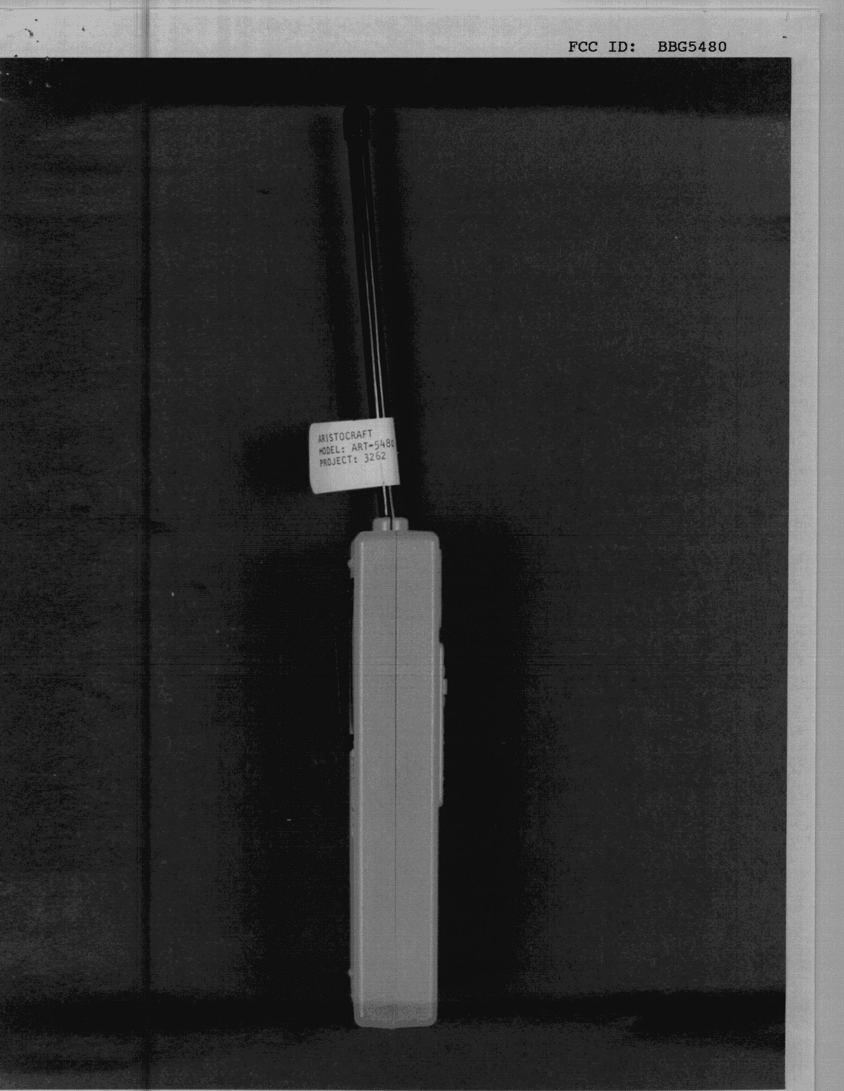 Remote Control Transmitter - FCC ID BBG5480 - Aristo Craft (3)