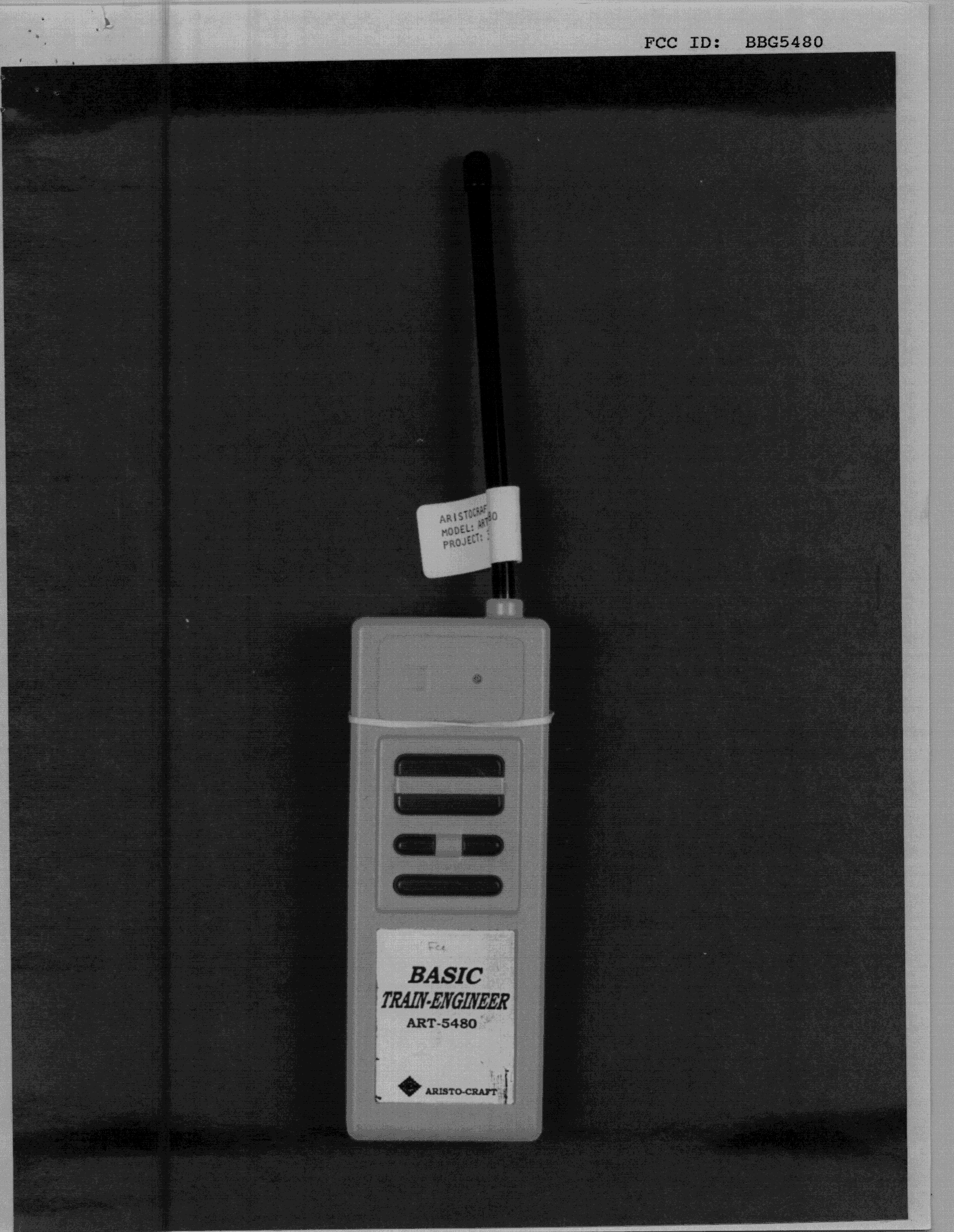 Remote Control Transmitter - FCC ID BBG5480 - Aristo Craft (4)
