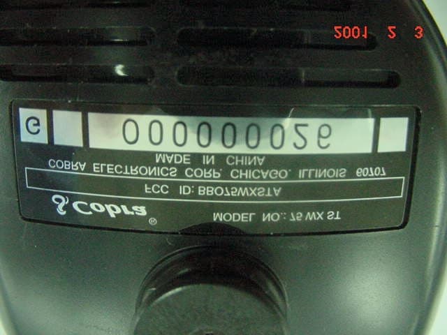 CB Transceiver - FCC ID BBO75WXSTA - Cobra Electronics Corporation