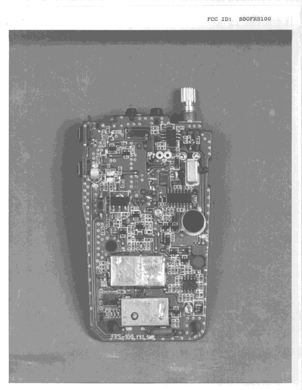 FRF - Part 95 Family Radio Face Held Transmitter - FCC ID BBOFRS100 - Cobra Electronics Corporation (3)