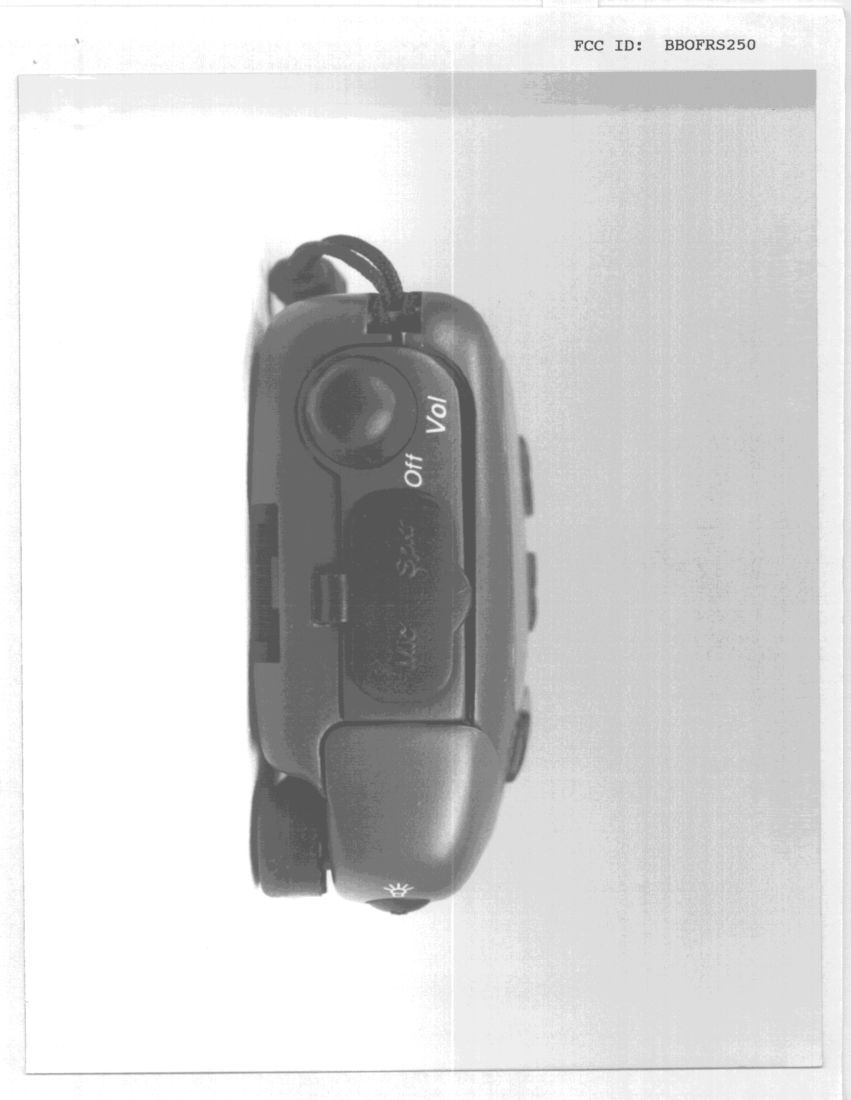 FRF - Part 95 Family Radio Face Held Transmitter - FCC ID BBOFRS250 - Cobra Electronics Corporation (4)