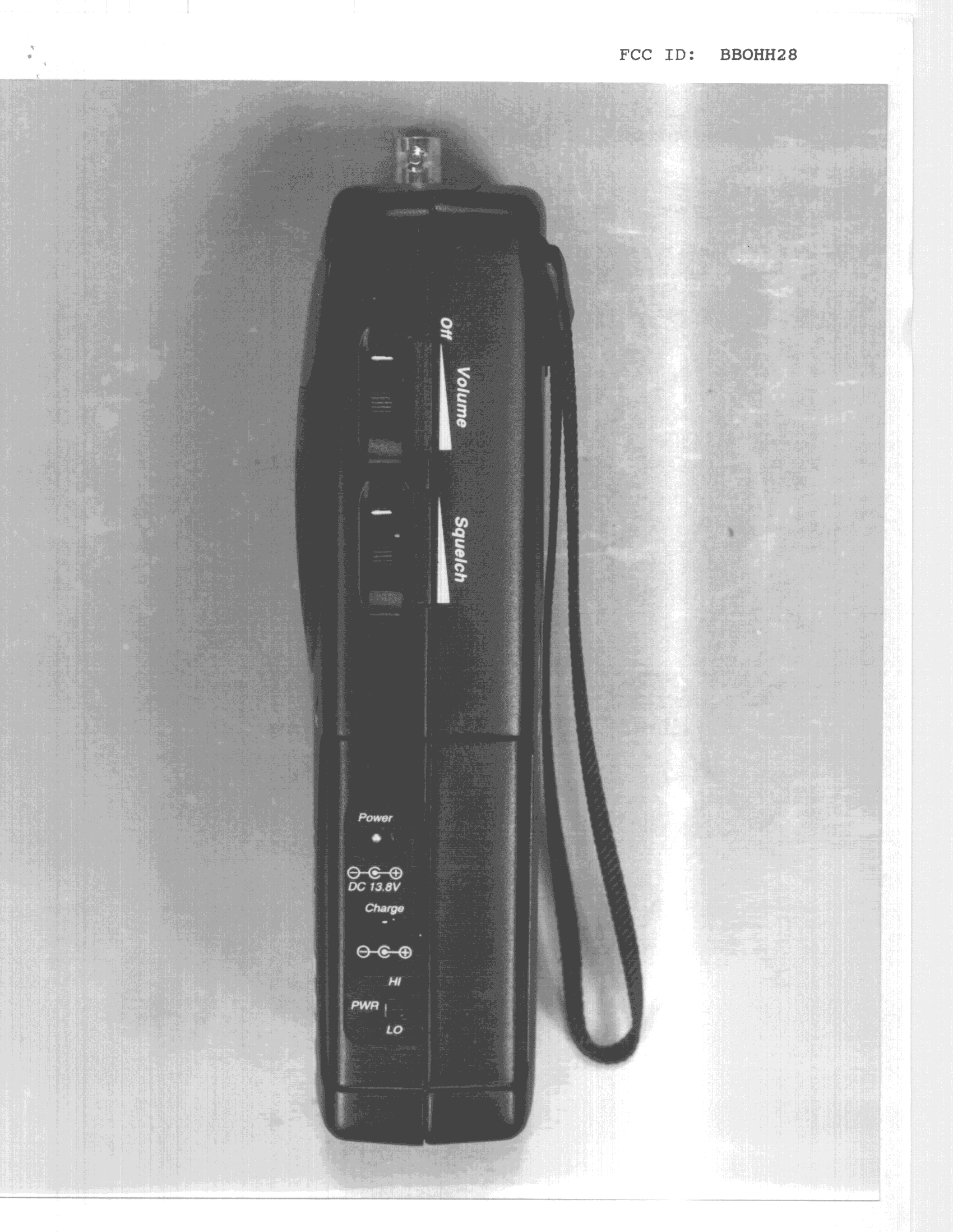 TNF - Licensed Non-Broadcast Transmitter Held to Face - FCC ID BBOHH28 - Cobra Electronics Corporation (2)