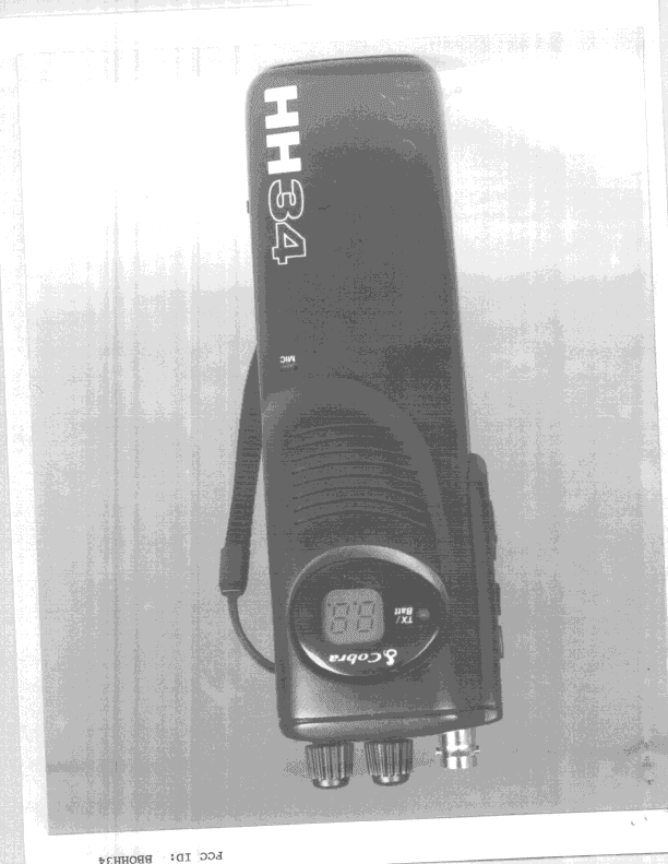 CB Receiver - FCC ID BBOHH34 - Cobra Electronics Corporation (2)