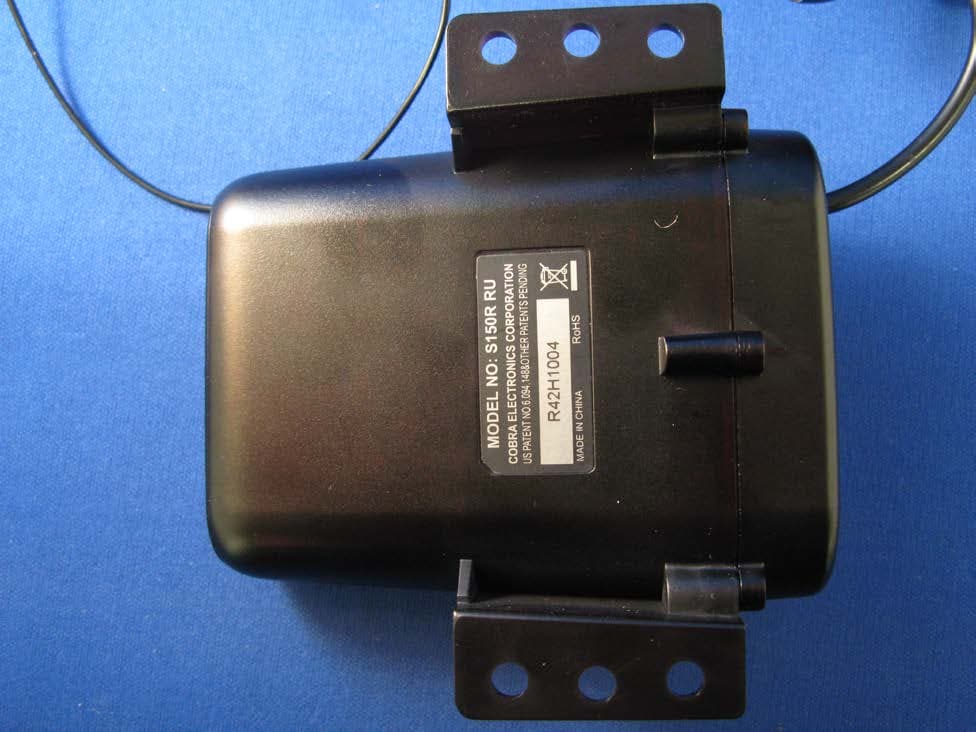 RADAR DETECTOR - FCC ID BBOS120R - Cobra Electronics Corporation