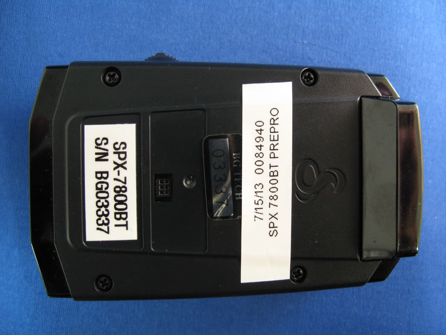 RADAR DETECTOR WITH BLUETOOTH MODULE - FCC ID BBOSPX7800 - Cobra Electronics Corporation (2)