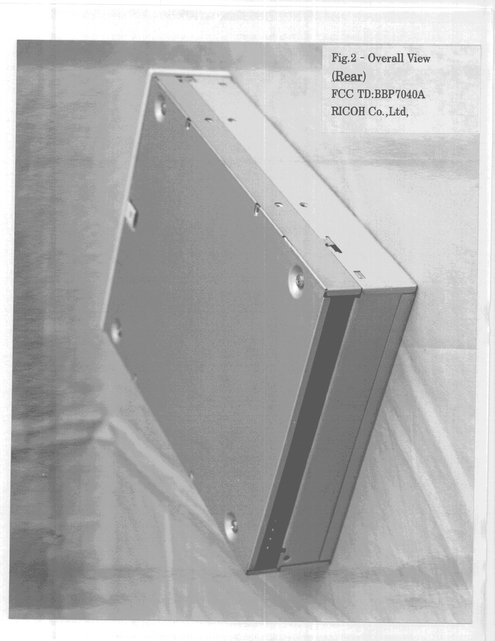 JBP - Part 15 Class B Computing Device Peripheral - FCC ID BBP7040A - Ricoh Company Ltd