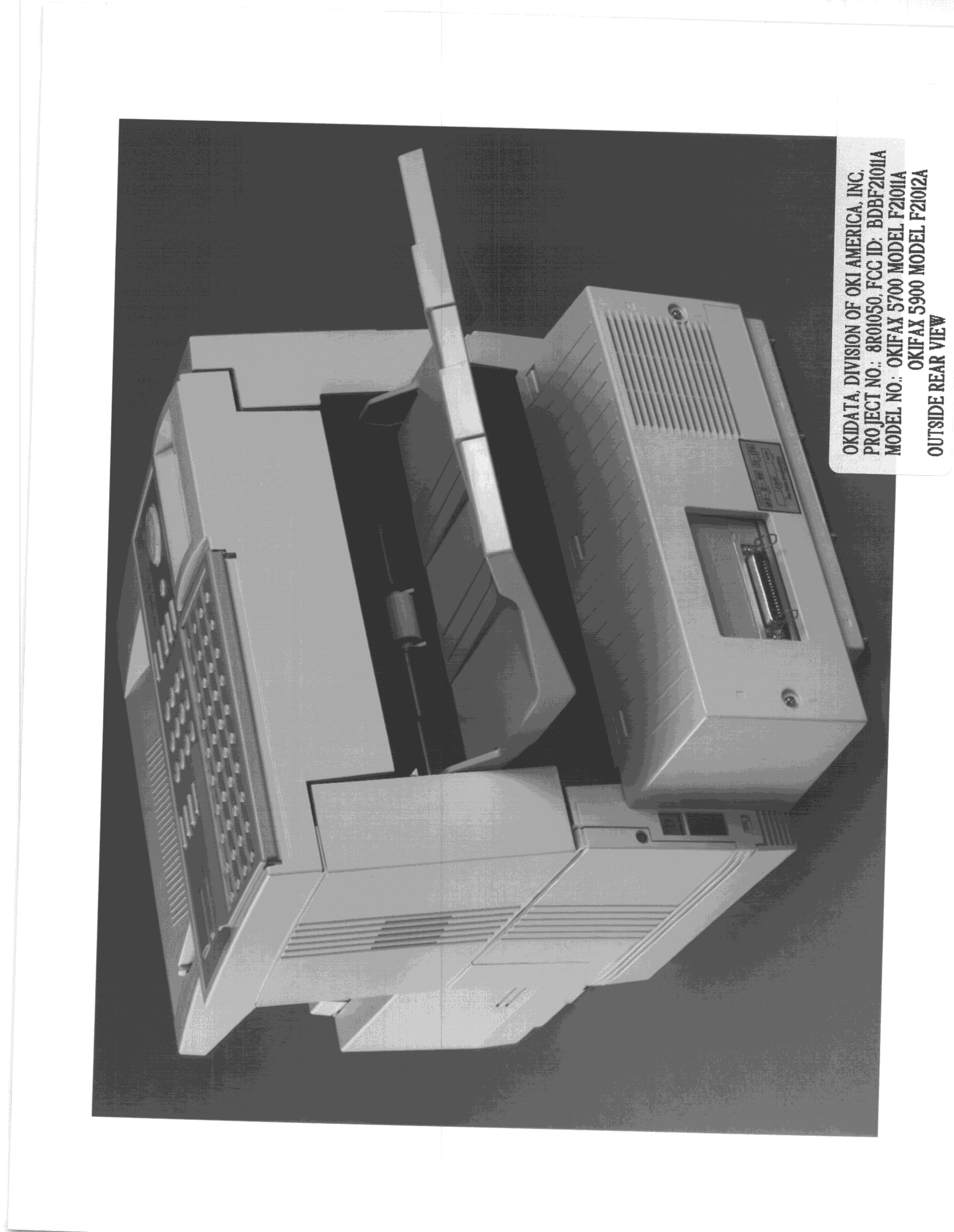 Desk Top Fax Machine - FCC ID BDBF21011A - Oki Data Americas Inc. (2)