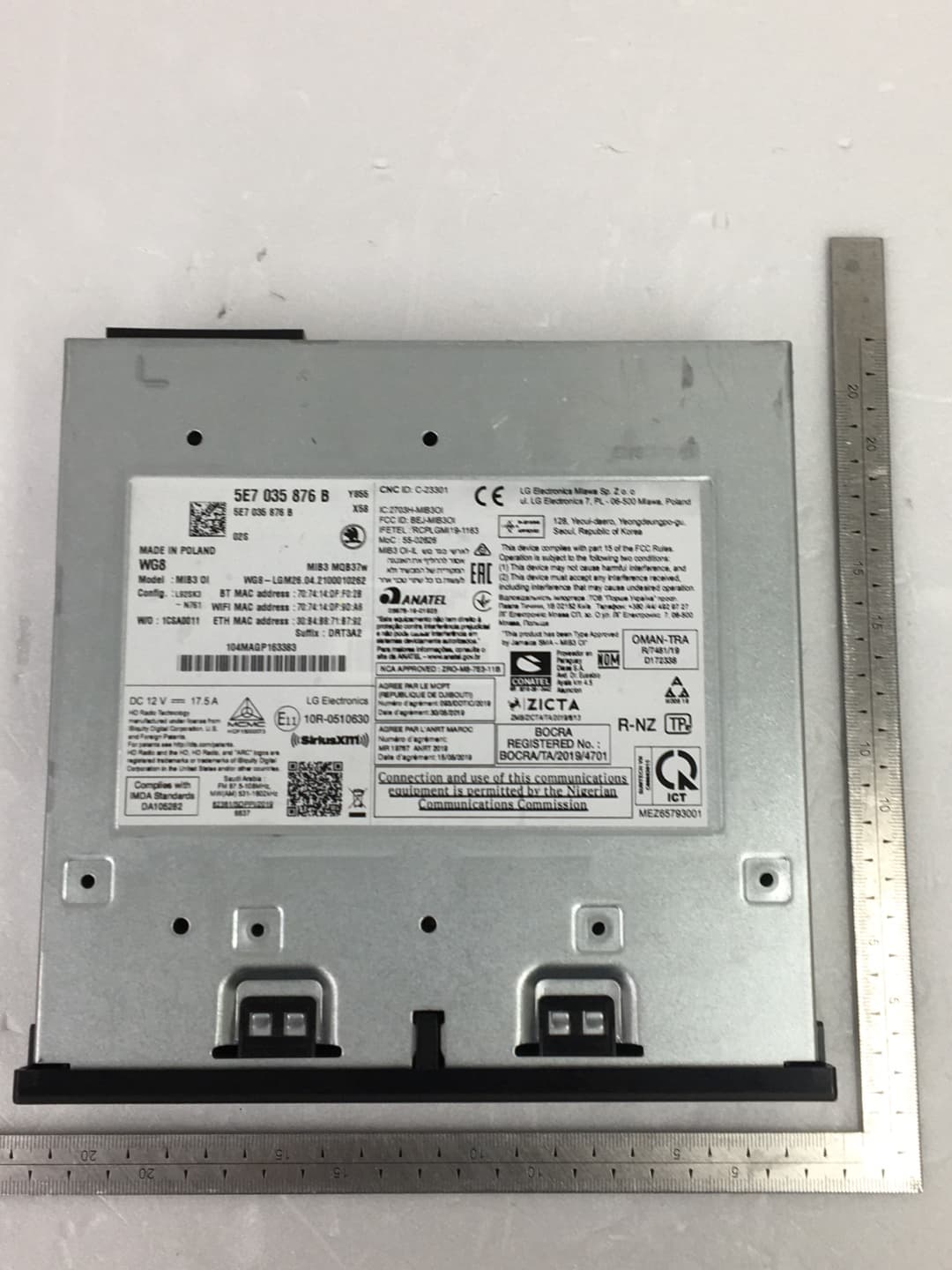 Car Navigation - FCC ID BEJ-MIB3OIVR-E - LG Electronics USA, Inc.