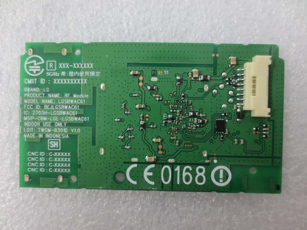 RF Module - FCC ID BEJ-WC1NP6 - LG Electronics USA, Inc.