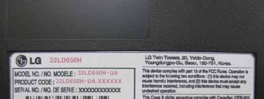LCD TV Monitor  32LD650H-UA - FCC ID BEJ32LD650HUA - LG Electronics USA, Inc. (4)