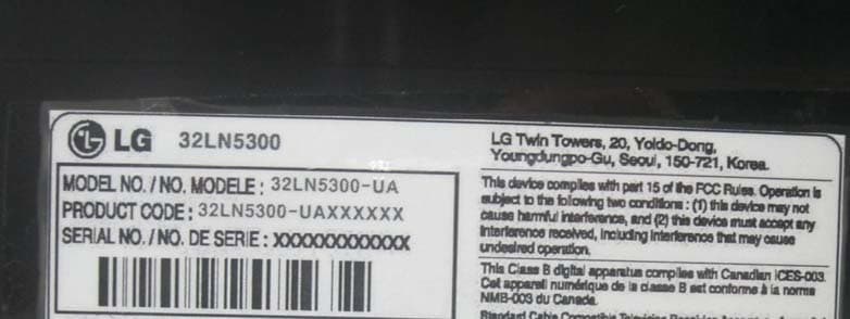 LED LCD TV-MONITOR - FCC ID BEJ32LN5300UA - LG Electronics USA, Inc.