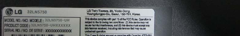 LED TV MONITOR - FCC ID BEJ32LN5750UH - LG Electronics USA, Inc. (1)