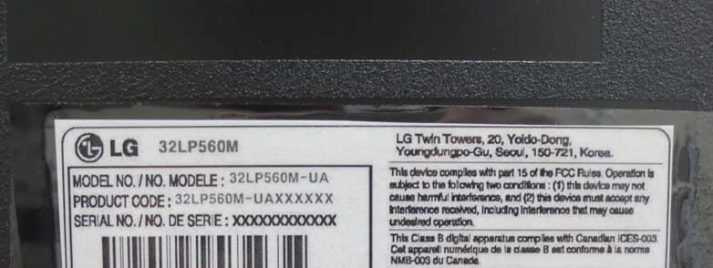 LED TV MONITOR - FCC ID BEJ32LP560MUA - LG Electronics USA, Inc.