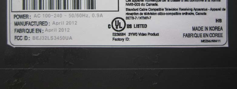 LED LCD TV monitor - FCC ID BEJ32LS3450UA - LG Electronics USA, Inc. (2)