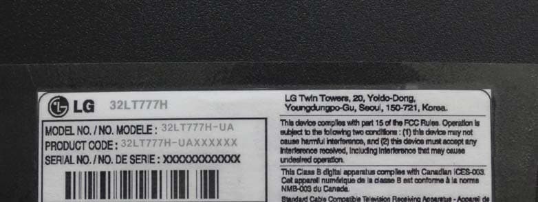 LED TV MONITOR - FCC ID BEJ32LT777HUA - LG Electronics USA, Inc.