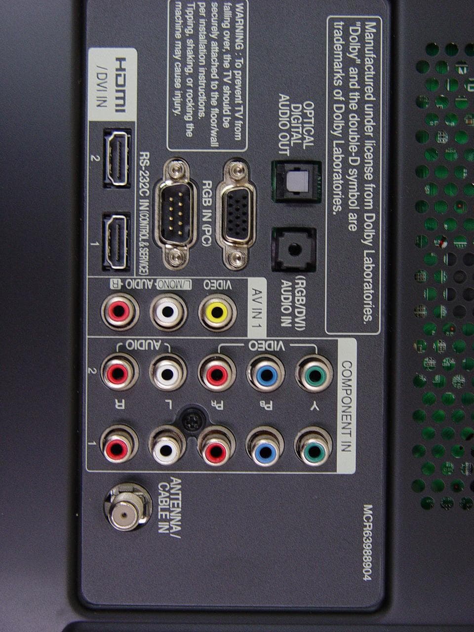 LED LCD TV Monitor - FCC ID BEJ32LV2500UG - LG Electronics USA, Inc. (4)