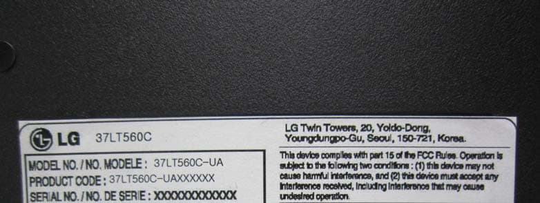 LED LCD TV monitor - FCC ID BEJ37LT560CUA - LG Electronics USA, Inc. (1)