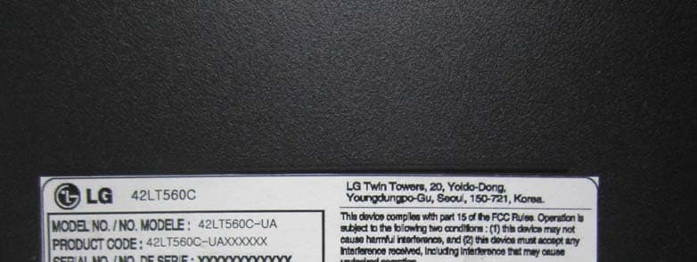 LED LCD TV monitor - FCC ID BEJ42LT560CUA - LG Electronics USA, Inc. (1)