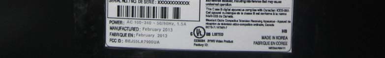 LED TV MONITOR - FCC ID BEJ55LA7900UA - LG Electronics USA, Inc. (4)
