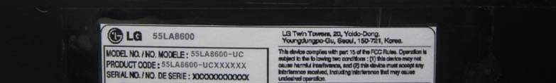 LED TV MONITOR - FCC ID BEJ55LA8600UC - LG Electronics USA, Inc. (3)