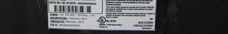LED TV MONITOR - FCC ID BEJ55LN5750UH - LG Electronics USA, Inc. (1)