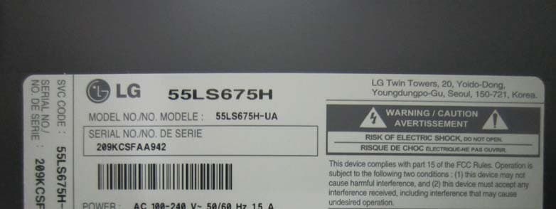 LED LCD TV-MONITOR - FCC ID BEJ55LS675HUA - LG Electronics USA, Inc. (3)