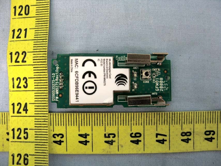 WLAN Adapter Card - FCC ID BEJ9QK-DMPWMN5275 - LG Electronics USA, Inc. (1)