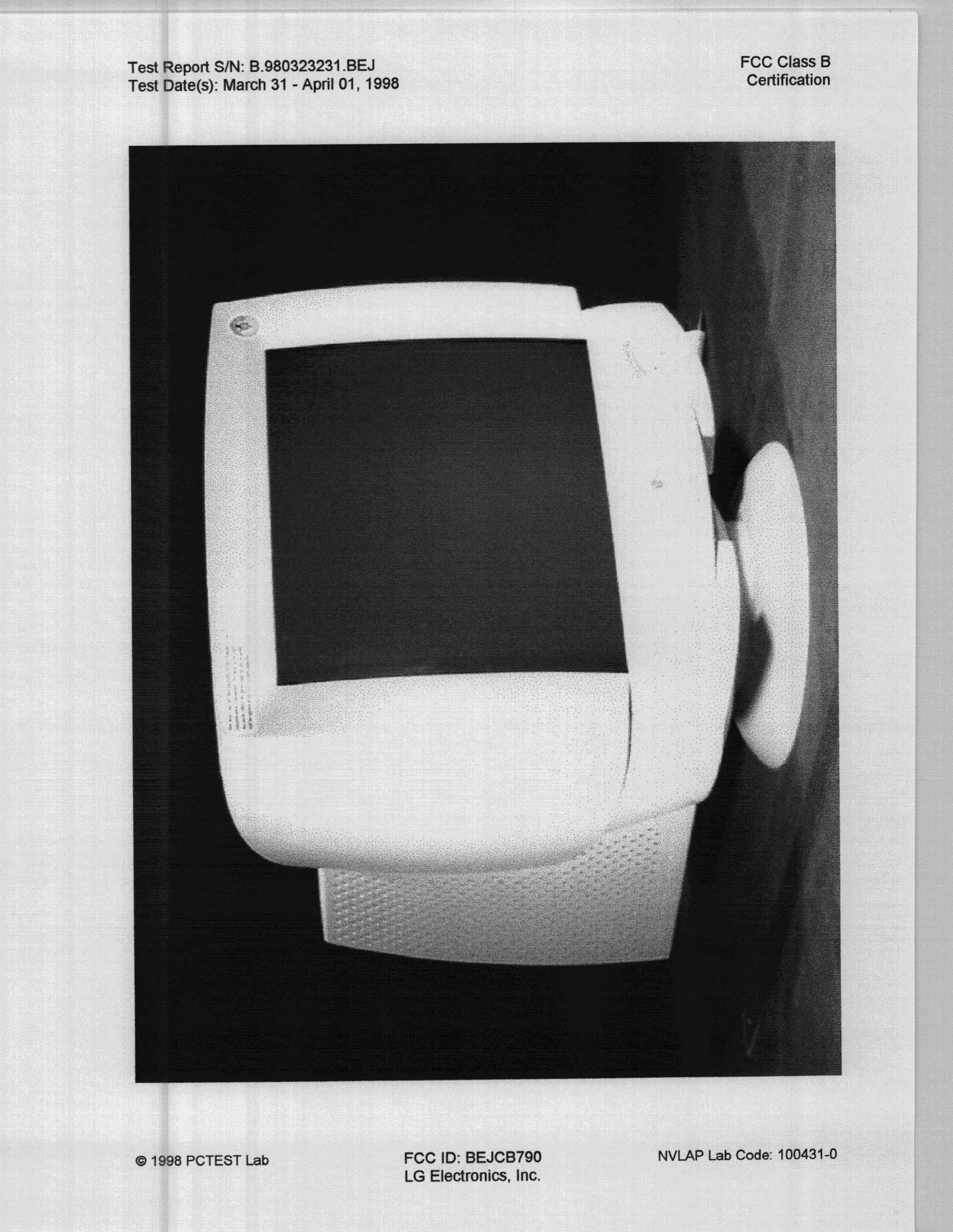 JBP - Part 15 Class B Computing Device Peripheral - FCC ID BEJCB790 - LG Electronics USA, Inc. (2)