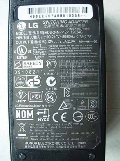LCD MONITOR. - FCC ID BEJE2050TV - LG Electronics USA, Inc. (1)