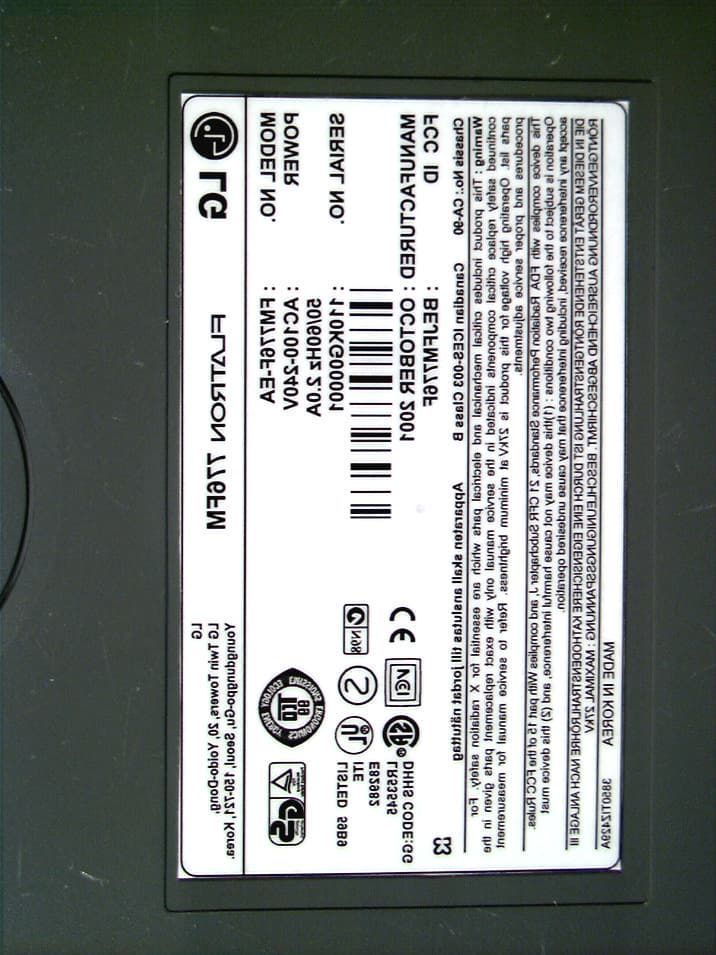 17 inch CRT Monitor - FCC ID BEJFM776F - LG Electronics USA, Inc. (1)