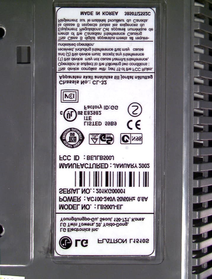 15-inch LCD Monitor - FCC ID BEJLB500J - LG Electronics USA, Inc.