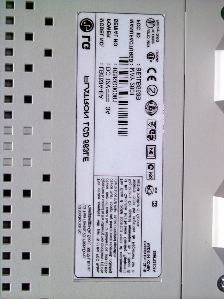 15-inch LCD Monitor - FCC ID BEJLB563A - LG Electronics USA, Inc. (1)