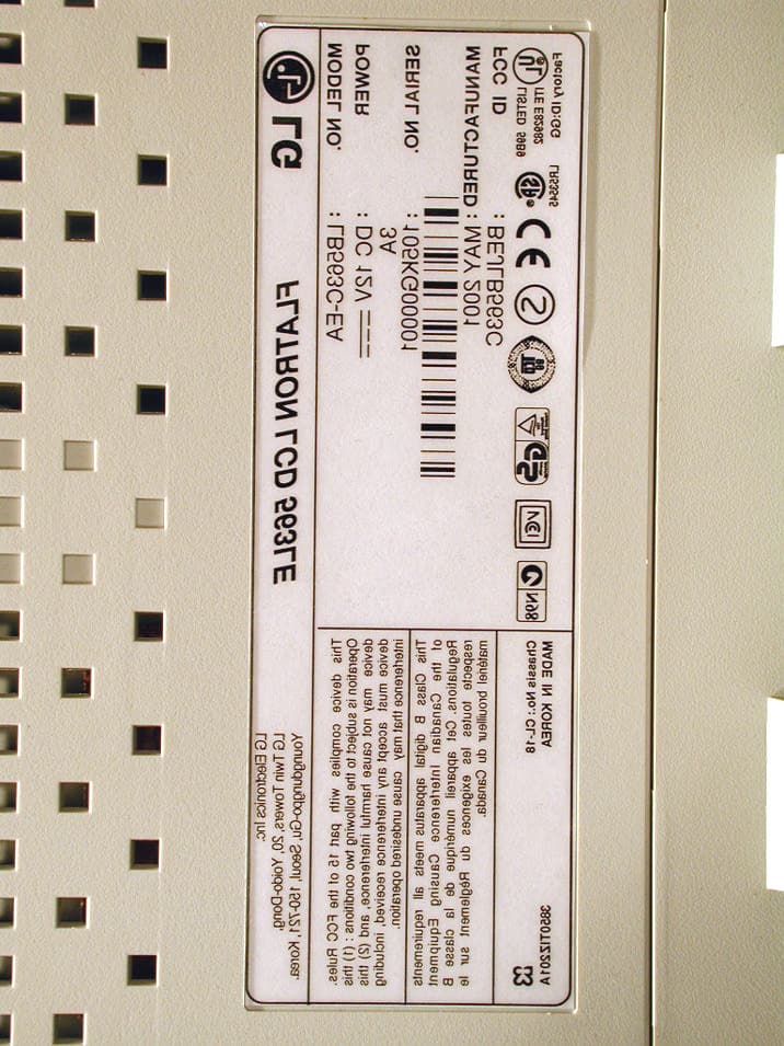 15-inch LCD Monitor - FCC ID BEJLB563C - LG Electronics USA, Inc. (1)
