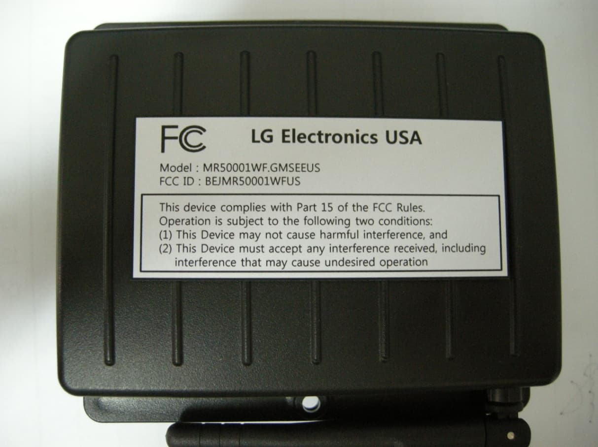WLAN UNIT - FCC ID BEJMR50001WFUS - LG Electronics USA, Inc. (1)